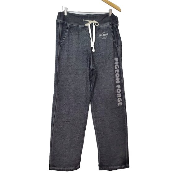 Hard Rock Cafe Pigeon Forge Size XL Gray Sweatpants Pockets Drawstring Waist - Picture 1 of 9